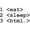 eat sleep html nerd