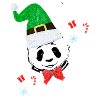 Panda,panda bear,bear, graffiti,christmas