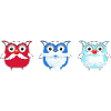 Owl, Owls, Comic, Family, Christmas