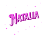 Natalia's name personalized