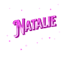 Natalie's name personalized