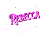 Rebecca's name personalized