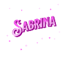 Sabrina's name personalized