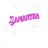 Samantha's name personalized