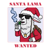 Santa Lama smokes weed