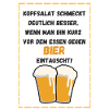 Bier statt Kopfsalat