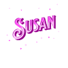 Susan's name personalized