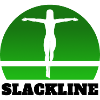 Slackline Schriftzug mit Bild