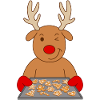 Reindeer Christmas biscuits Baking cookies