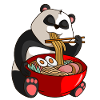 Panda Kawaii Anime Japanese Noodles