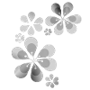 flower pattern gray shape flower