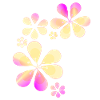 yellow flowers pattern shape flowers