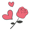 Red Rose Hearts Heart