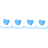Blue Hearts Symbol Shape Love