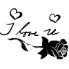 ich liebe dich rose blume