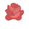 Rose Red Rose Hand-drawn