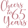 Vive 65 ans 65e anniversaire