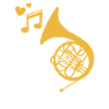 French horn musicians