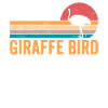 Lustiger Strauß Giraffe Vogel Retro