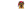 Berger allemand pixelisé Noël