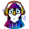 Nerd Pinguin mit Pullover