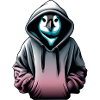Pingouin hacker avec pull