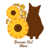 Sonnenblumenmutter - Siamkatze