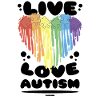 Autism Love Heart Rainbow