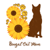 Sonnenblumenmutter - Bengalkatze