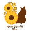 Sonnenblumen-Mutter - Maine-Coon-Katze