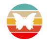 Schmetterling Retro