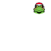 Frog Pixelated Christmas - Funny
