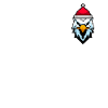 Aigle pixelisé Noël - Drôles d’aigles