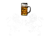 Löwen mit Bier