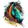 Horse Face Illustration