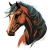 Race Horse Head