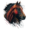 Horse Head Digital Painting