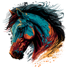 Trendy Horse Head Design
