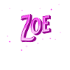 Zoe name personalized