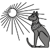 Ägyptisches Katzen Design
