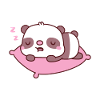 Cute Little Sleeping Panda Bear