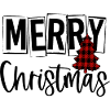 Red tartan Christmas tree