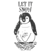 Pingouin « Let It Snow »