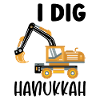 Baggerfahrer Bagger Hanukkah