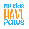 Cute Dog Paw Mom T Shirt - My Kids Have Paws