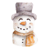 Snowman Face Retro Noël