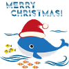 Christmas Whale Sea Ocean
