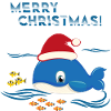 Christmas Whale Sea Ocean