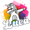 LUCA - Beautiful Boy Name with Cool Unicorn