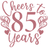 Vive 85 ans 85e anniversaire